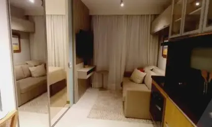 Apartamento para locação com 1 quarto mobiliado no Caminho das árvores no Hause Espatódia próximo Av. Tancredo Neves
