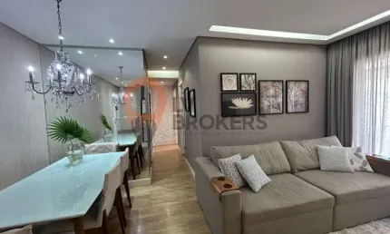 Apartamento à venda no Tatuapé, Analia Franco, Vila Gomes Cardim: 3 quartos, 2 suítes, 2 salas, 3 banheiros, 2 vagas, 87m². Venha conferir!