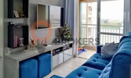Apartamento à venda em Suzano-SP, no Conjunto Residencial Irai: 2 quartos, 2 salas, 1 banheiro, 1 vaga, 48m².