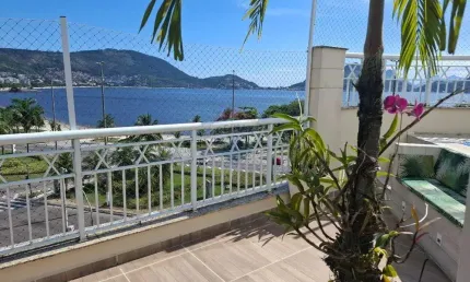 'Linda Cobertura duplex, com 3 quartos, piscina e com vista para o Mar e Montanha em São Francisco