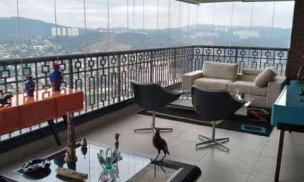 Lindo Apartamento Mobiliado alugado com renda com 4 dormitórios, 285 m² para venda no Atria em Alphaville - Barueri/SP