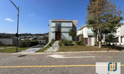 Casa de esquina, totalmente mobiliada, com vista para a reserva no residencial tamboré 11