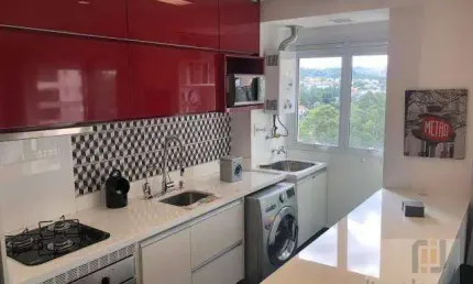 Apartamento com 1 dormitório para alugar, 51 m² por R$ 6.858/mês - Edifício Alpha Park -Alphaville - Barueri/SP