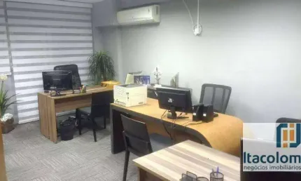 Sala comercial mobiliada à venda no office grajaú - alugada com renda