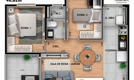 Apartamento de 2dorms a 650m do metrô Vila  Matilde