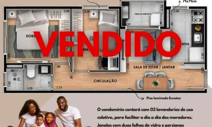 Apartamento de 2dorms a 650m do metrô vila  matilde