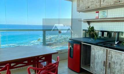 Apartamento com vista mar, 2 suítes, varanda, lavabo, home office, 2 vagas, em Ondina