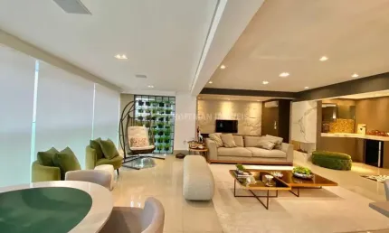 Apartamento com 3 suítes mais escritório, sacada gourmet e 4 vagas para locação Santa Paula/SCS