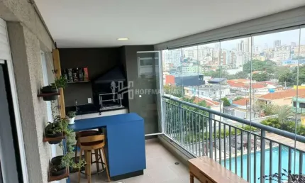 Apartamento com 2 suítes 2 vagas com sacada gourmet a venda no olímpico são caetano do sul