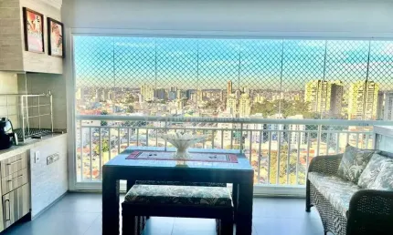 Apartamento com 3 dormitórios 1 suíte 2 vagas sacada gourmet, andar alto a venda boa vista scs