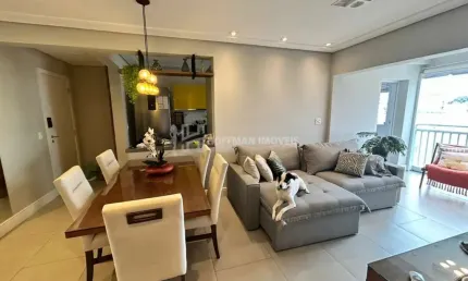Apartamento com 02 dormitórios, 01 suíte, varanda gourmet, 02 vagas à venda no bairro cerâmica - scs