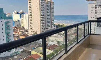 Apartamento para venda em praia grande, mirim, 2 dormitórios, 1 suíte, 2 banheiros, 1 vaga