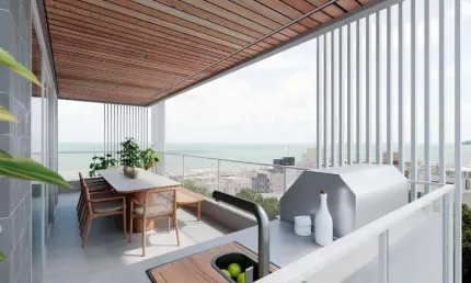 Apartamento para Venda em Praia Grande, Boqueirão, 3 dormitórios, 3 suítes, 4 banheiros, 2 vagas