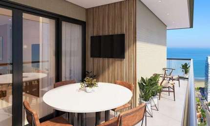 Apartamento para Venda em Praia Grande, Canto do Forte, 3 dormitórios, 3 suítes, 3 banheiros, 2 vagas