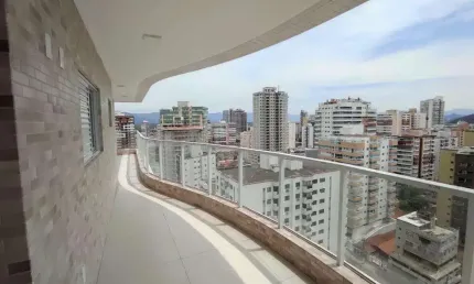 Apartamento para Venda em Praia Grande, Vila Guilhermina, 3 dormitórios, 3 suítes, 4 banheiros, 2 vagas