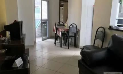 Apartamento para venda em praia grande, canto do forte, 1 dormitório, 1 banheiro, 1 vaga