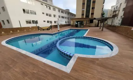 Apartamento para locação em praia grande, canto do forte, 2 dormitórios, 2 suítes, 2 banheiros, 1 vaga