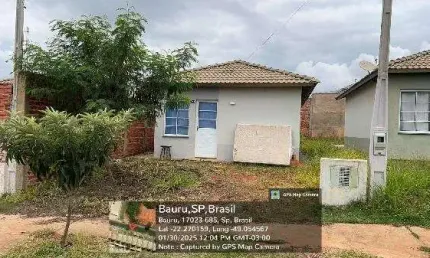 Casa para Venda em Bauru, Vargem Limpa II, 2 dormitórios, 1 banheiro, 2 vagas