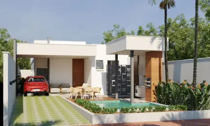 Casa a venda  na pçanta com opção de piscina + gourmet