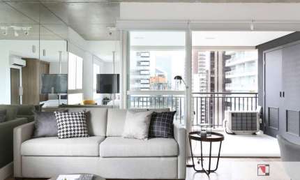 Apartamento para locação no Brooklin, 1 dormitório e 63 m ²