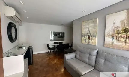 Alugo apto Mobiliado ItaimBibi, com 92 mts, 2 dormitórios e 1 vaga