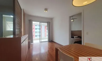 Apartamento para locação no brooklin, 1 dormitório e 47 m ²