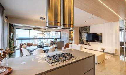 Apartamento quadra mar a venda no Shard Tower, 198m2, 04 suítes e 03 vagas de garagem em Meia Praia, Itapema- SC