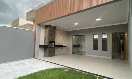 Casa de 3 quartos, 1 suíte, banheiro social + lavabo - Jardim Canedo-Go