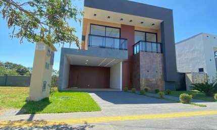 Casa em condomínio fechado com 4 quartos à venda na Alameda Dinamarca, 1, Terras Alpha Residencial 2, Senador Canedo, 235 m2 por R$ 1.750.000