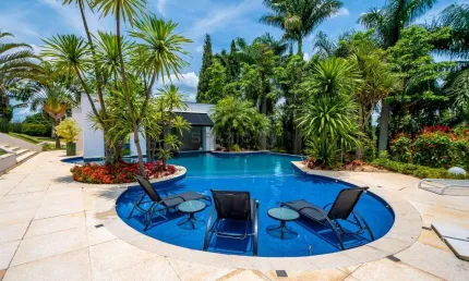 Casa em condomínio fechado com 4 quartos à venda na rodovia comendador guilherme mamprim km, s/n, village sans souci, valinhos, 1000 m2 por r$ 8.700.000