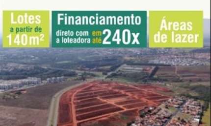 Lotes de 140 m² no Parque da Represa Paulinia, ótimo local, próximo da entrega