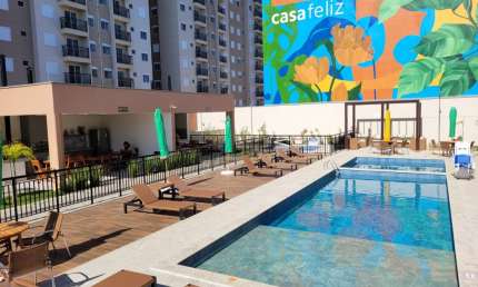 Apartamento 2 quartos no Jd Satélite Iris, confortável, varanda lazer, vaga coberta, junto Shp Bandeiras