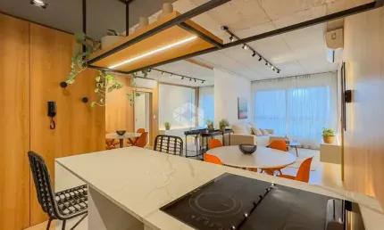 MOBILIADO E DECORADO, ap de 2 dormit novo, ao lado União Petrópolis