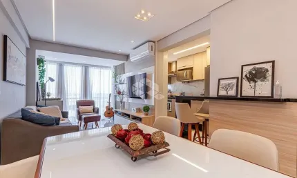 Apartamento com três quartos, duas vagas e churrasqueira