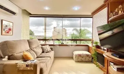 APTO 3 QUARTOS SENDO 1 SUÍTE,  DEPENDÊNCIA COMPLETA, SEMIMOBILIADO  90M2 JARDIM LINDÓIA