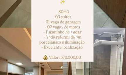 Apartamento reformado com armários, varanda e vista libre - Parque Amazônia