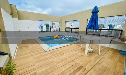 Linda cobertura com 145m², 3 suítes, pituba, salvador - ba