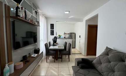 Apartamento á venda em birigui no Bosque dos Girassóis, apartamento com: 2 quartos, sala, banheiro, cozinha, área de serviço e uma vaga de garagem