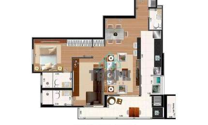 Apartamento à venda, 77 m² por R$ 540.000,00 - Bosque Flamboyant - Taubaté/SP