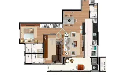 Apartamento com 2 dormitórios à venda, 77 m² por r$ 540.000,00 - bosque flamboyant - taubaté/sp