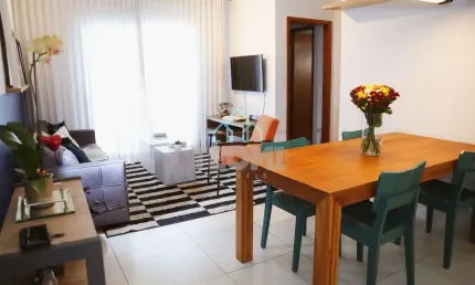 Apartamento mobiliado (sem eletrodoméstico) com 2 dormitórios (1 suíte) à venda, 71 m² por r$ 240.0