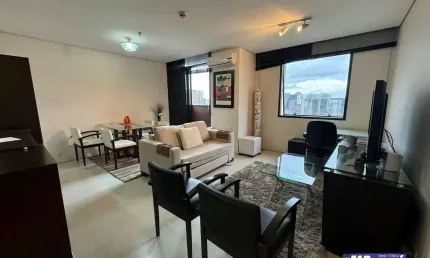 Apartamento mobiliado com 1 dormitório para locação no Itaim Bibi