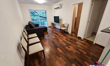 APARTAMENTO P/ LOCAÇÃO  JD.LEONOR,MOBILIADO ,1 DORM (1 SUITE),  1VAGA, 59M2