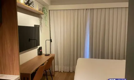 STUDIO , MOBILIADO PARA LOCAÇÃO, INDIANÓPOLIS ,1 DORM, ÓTIMO LOCAL , 30M2