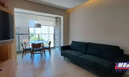 Apartamento,vende jd. paulista, mobiliado ,1 dormitorio (suite),1vaga,38m2.