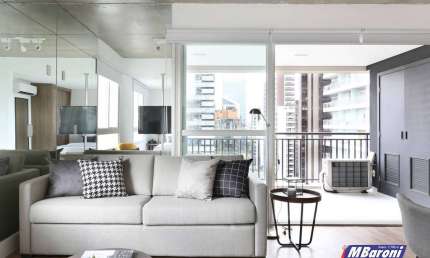 Apartamento com 1 quarto para alugar na Rua Jean Peltier, Cidade Monções, São Paulo