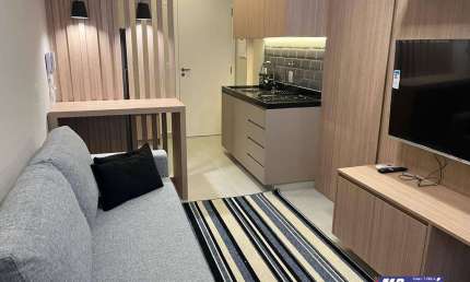 APARTAMENTO STUDIO, PARAISO, 1 DORMITORIO (SUITE), 1 VAGA,MOBILIADO ,44M2.