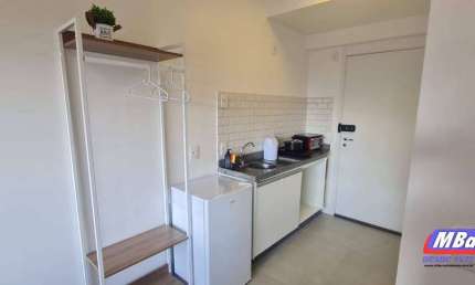 STUDIO ,ALUGA, MIRANDOPOLIS ,1 DORM INTEGRADO C/ SALA E COZINHA ,MOBILIADO.