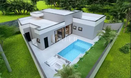 Casa com 3 suítes à venda em condomínio dentro da cidade.