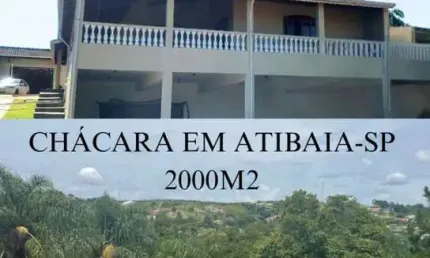 Chácara em Atibaia, com 2000m2 de área total, muito verde e qualidade de vida!